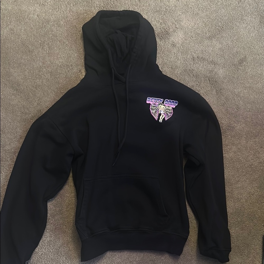 Betty Boop Black Sweatshirt Hoodie